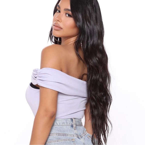 Fashion Nova Off The Shoulder Bodysuit - Picture 3 of 7